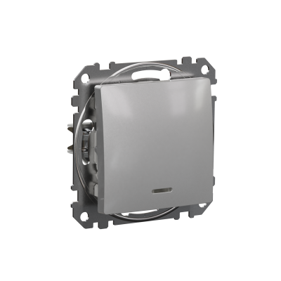 Sedna Design & Elements Łącznik krzyżowy z podświetleniem srebrne aluminium SDD113107L SCHNEIDER (SDD113107L)